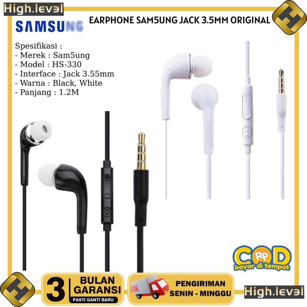 Jual HANDSFREE HEADSET EARPHONE SAM5UNG A70 SAM5UNG A71 ORIGINAL