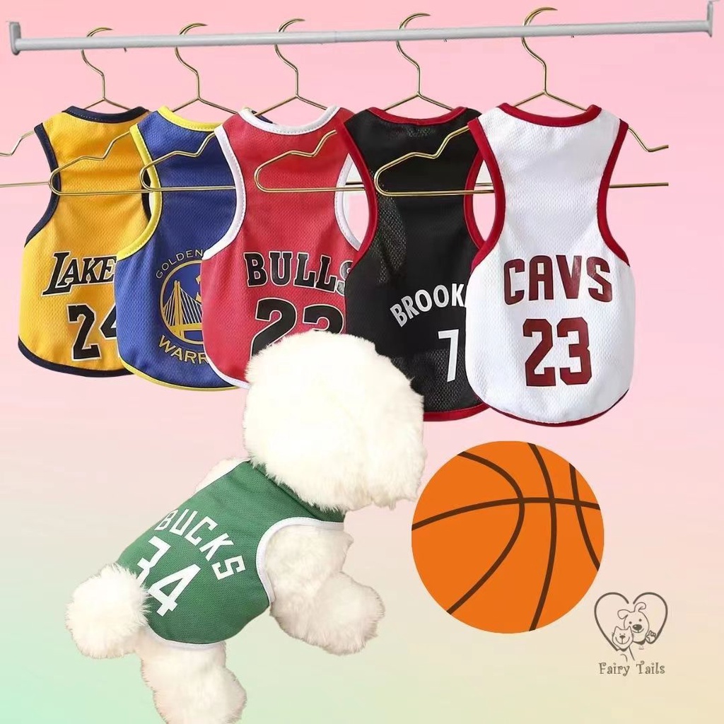 Ready Stock) NBA Basketball Jersey Pet Clothes 篮球衣 - Baju Kucing 狗狗衣服 Dog  Clothes, Pet Supplies, Homes & Other Pet Accessories on Carousell