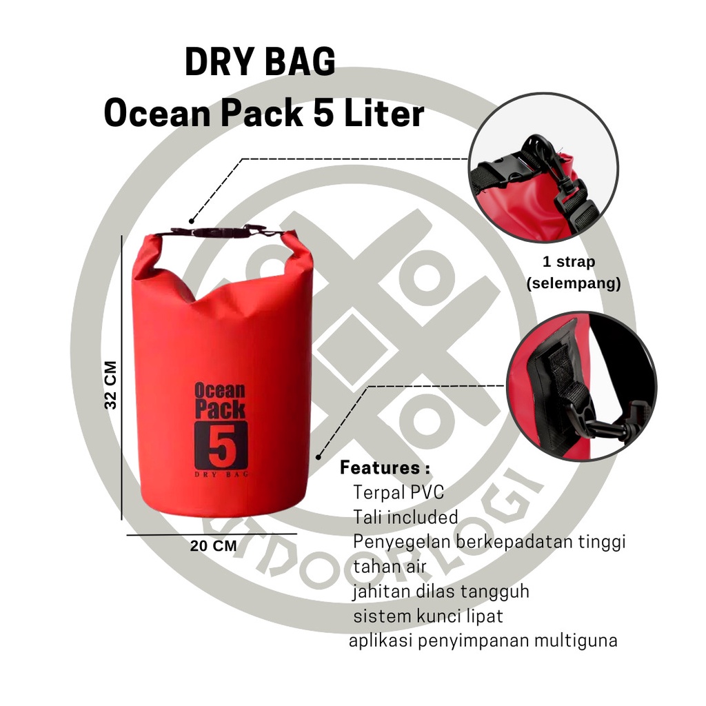 Ocean pack 5 dry on sale bag