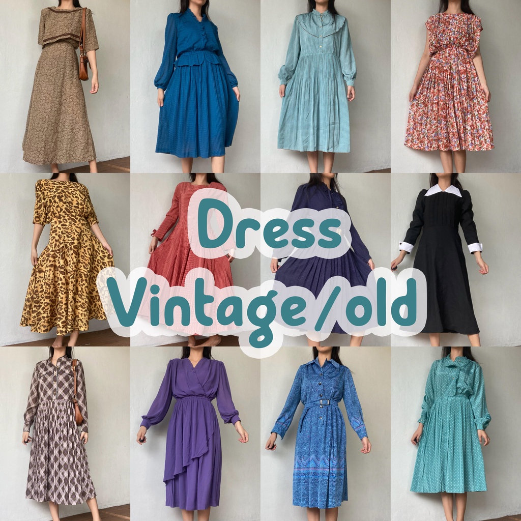 Shopee vintage hot sale dress