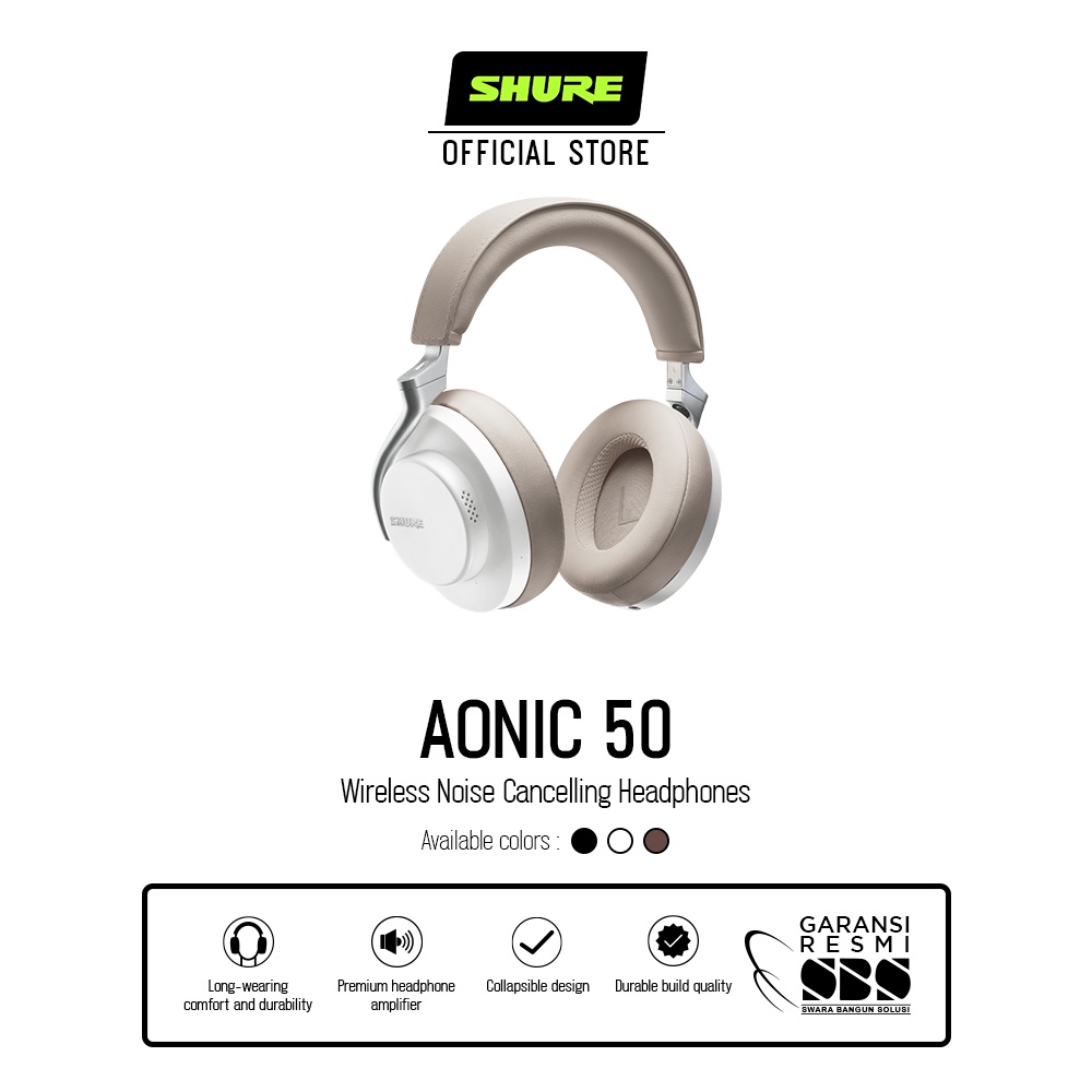 Shure aonic 50 online wireless noise cancelling headphones