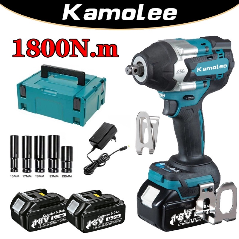 Kamolee DTW700 Electric Impact Wrench 1800 N.m Torque 1/2 Inch