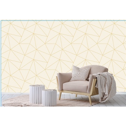 Zara Shimmer Metallic wallpaper in white & gold