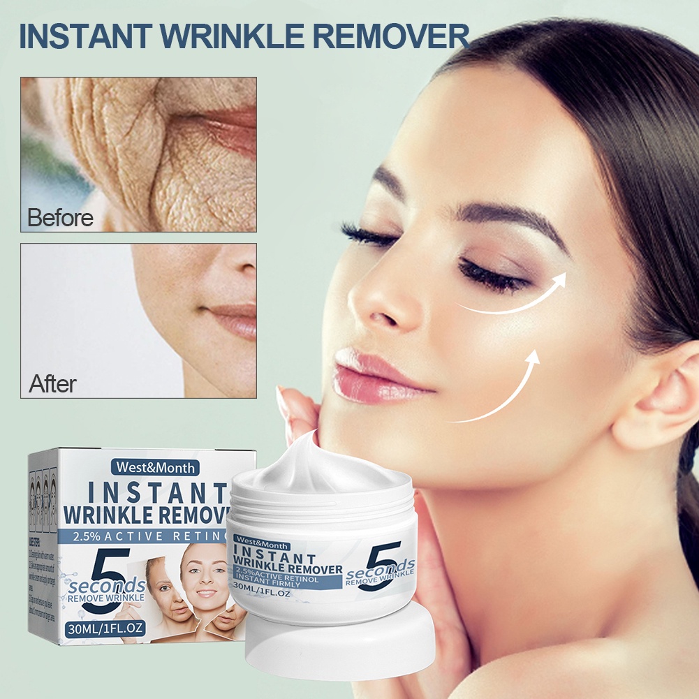 5 Seconds Instant Wrinkle Remover Face Cream Firming Anti Aging Lifting Moisturizing Facial Cream Remove Fine Line Skin Care