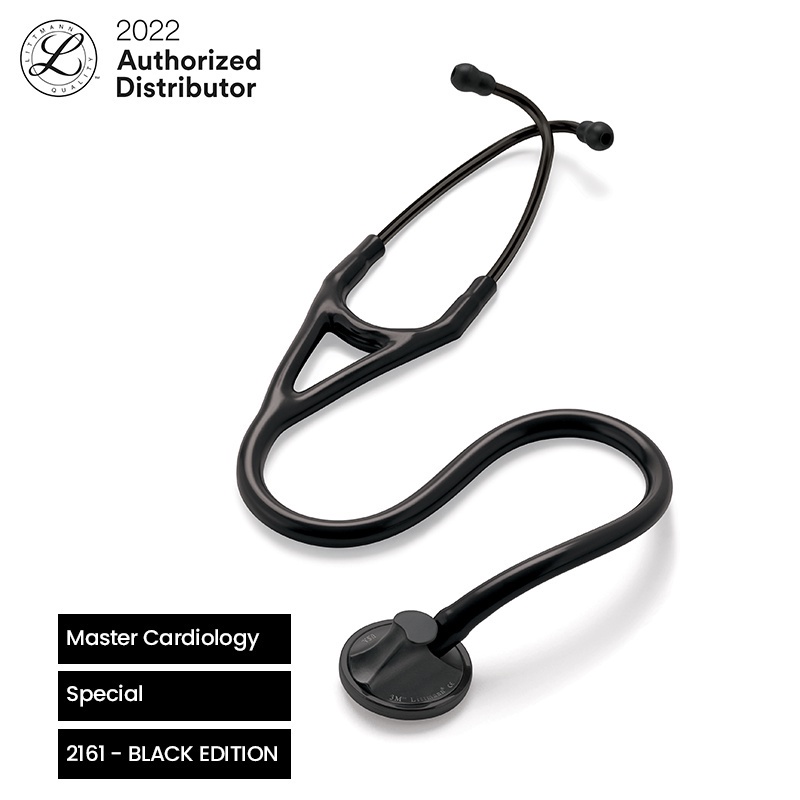 Littmann Master Cardiology Stethoscope, Black Edition, 2161