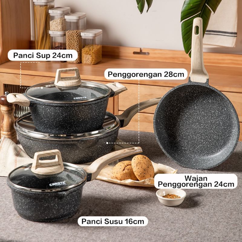 Jual Carote Stock Pot Panci With Lid 24 Cm