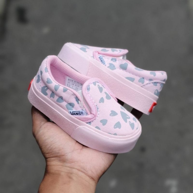 Vans hot sale pink putih