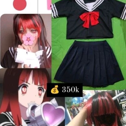 Jual cosplay kostum fullset seifuku Aya Asagiri Mahou Shoujo