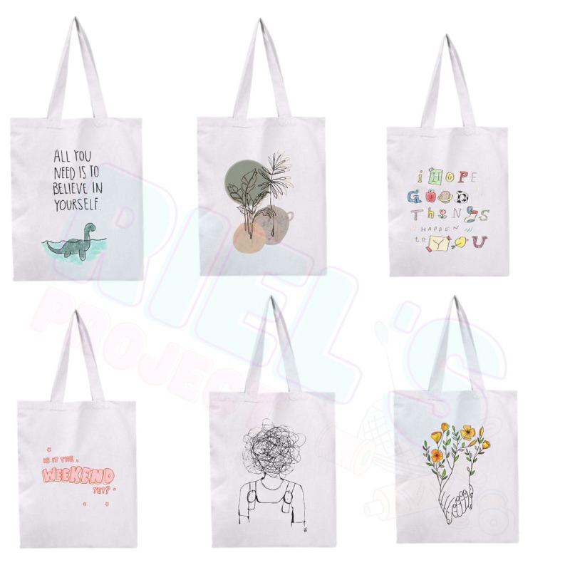 BeccaSomething Text Tote Bag