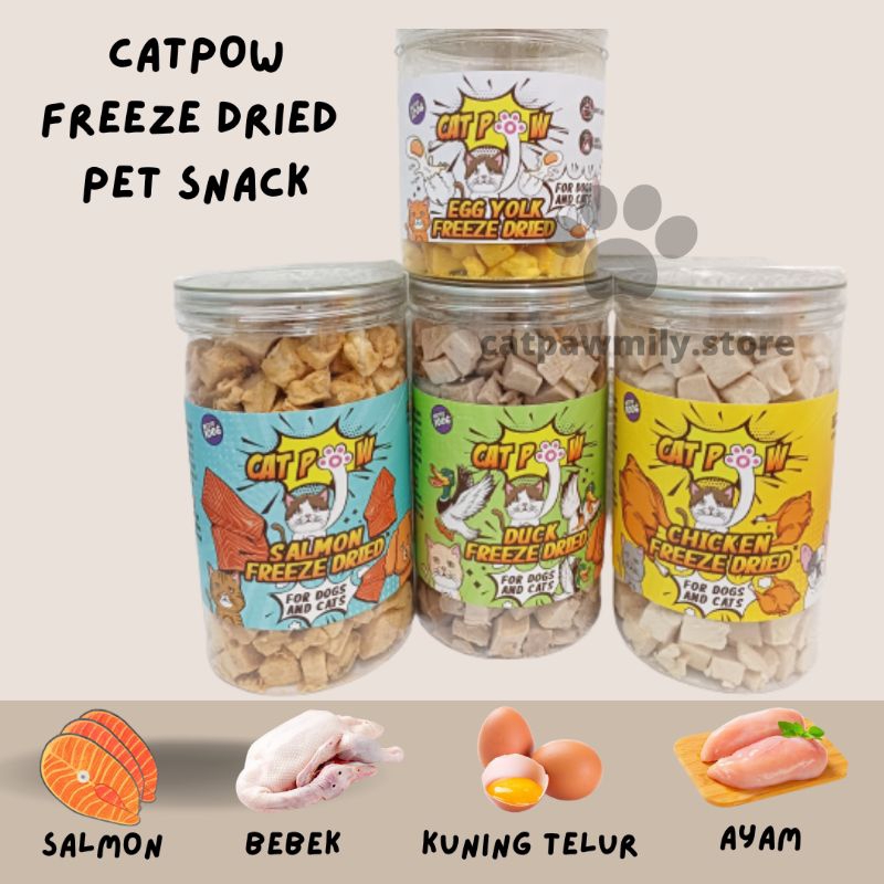 Jual CATPOW Freeze Dried Pet Snack for Dogs Cats 100gr Raw Food Snack  Kering | Shopee Indonesia