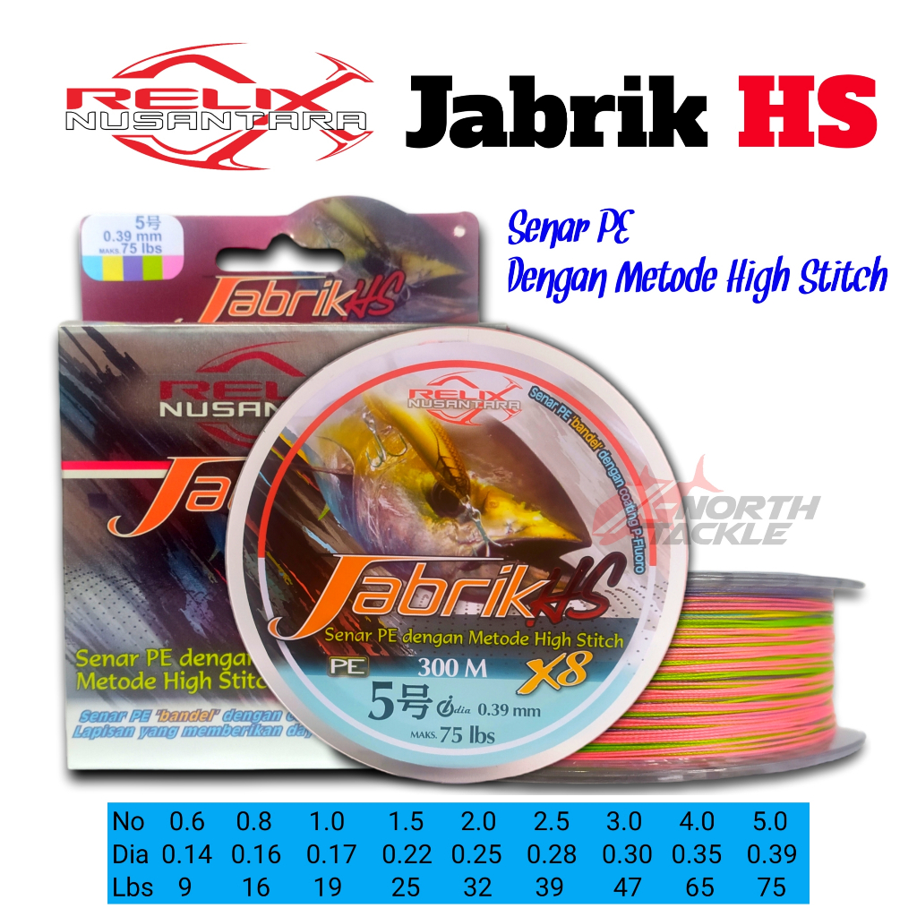 Jual SENAR PE JABRIK HS X8 JABRIK 200 METER JABRIK 300 METER PE