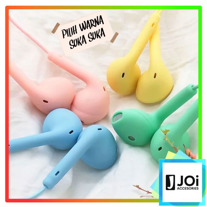 Jual Headset Handsfree Macaron Warna Warni U 19 U19 Shopee Indonesia