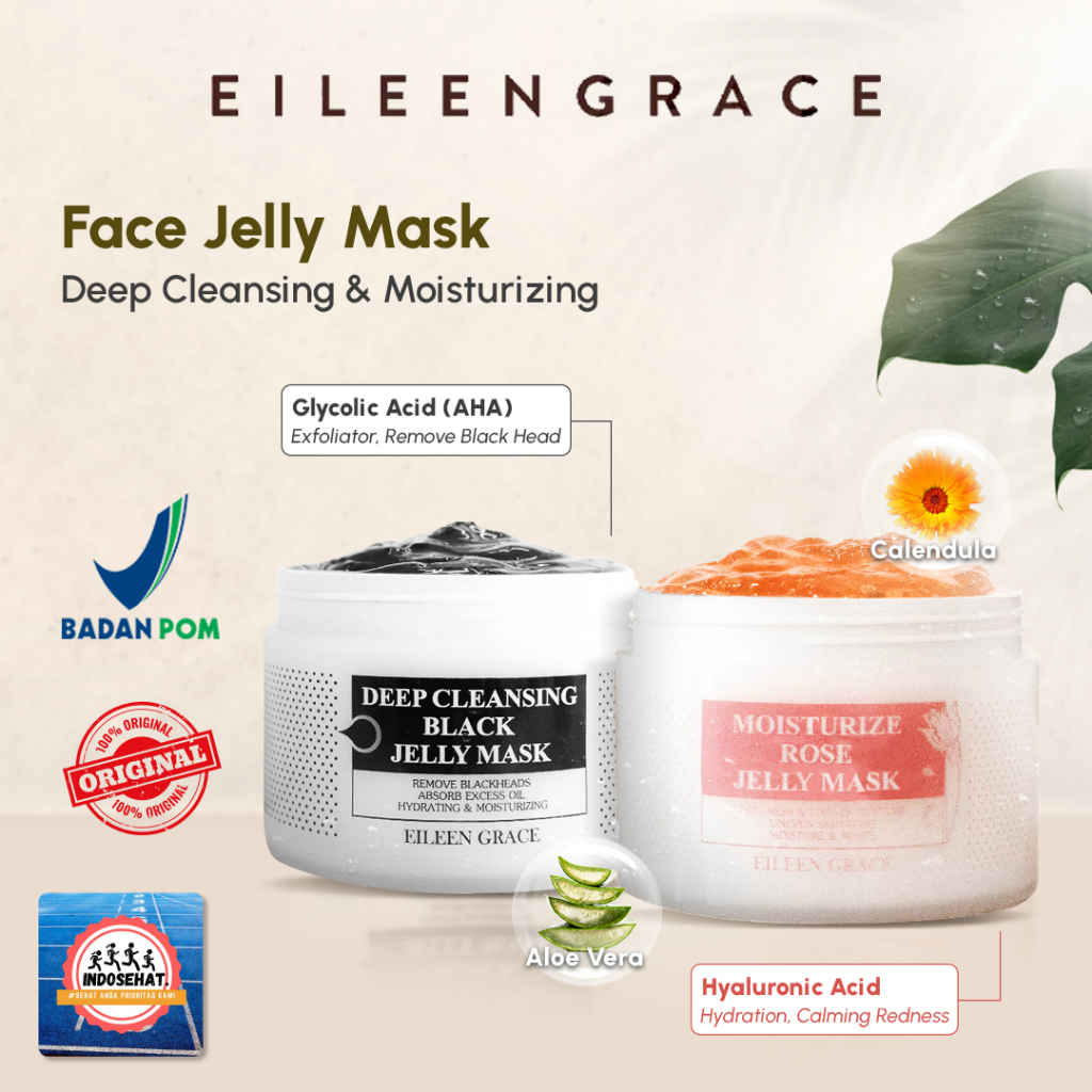 Jual EILEEN GRACE - Deep Cleansing Black Jelly Mask