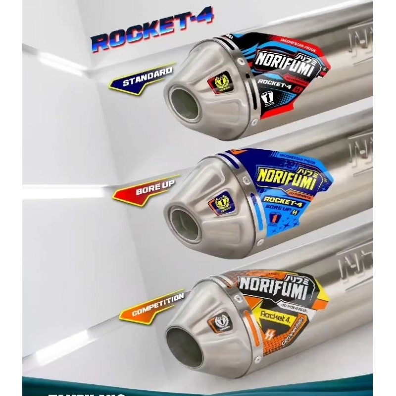 knalpot norifumi rocket 4 klx