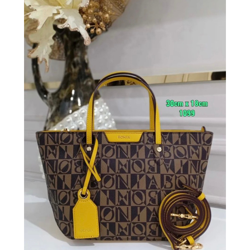 Jual SALE!! TAS MONOGRAM BONIA BLACK ORIGINAL 100%