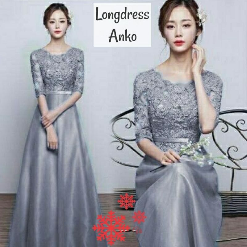 FEMMESHOPA DRESS WANITA DRESS KEKINIAN DRESS TERBARU LONGDRESS Okan Brukat