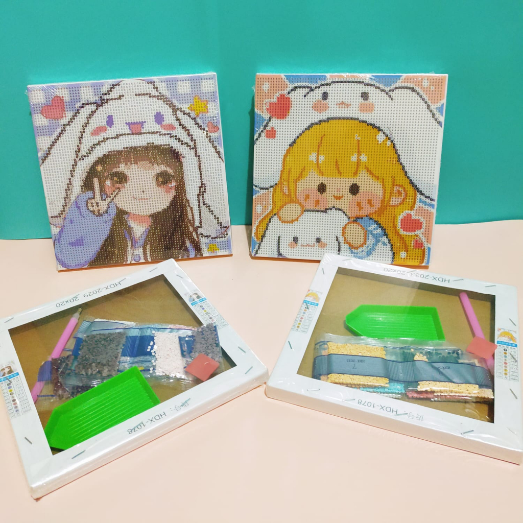 Jual JAEGi - Diamond Painting Sanrio Edition + Bingkai 18cm X 18cm