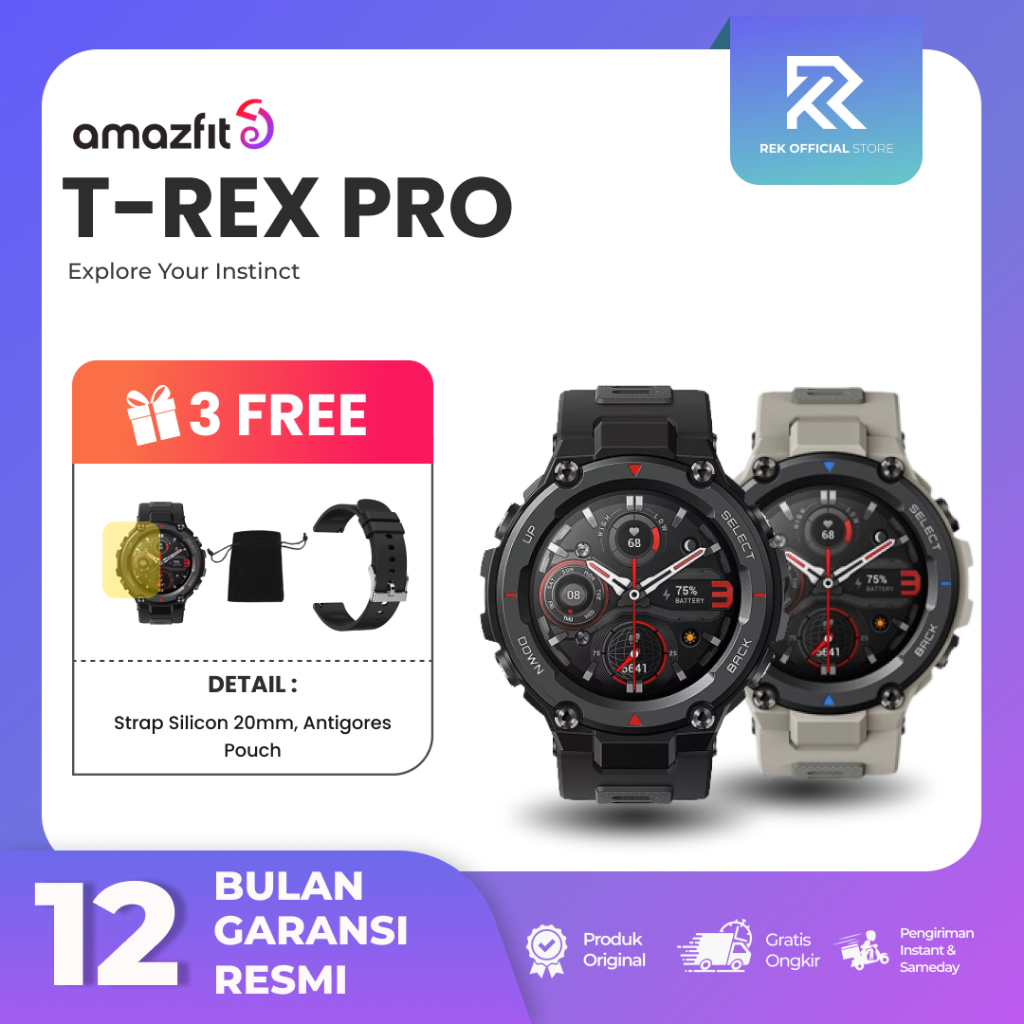 Harga amazfit best sale t rex