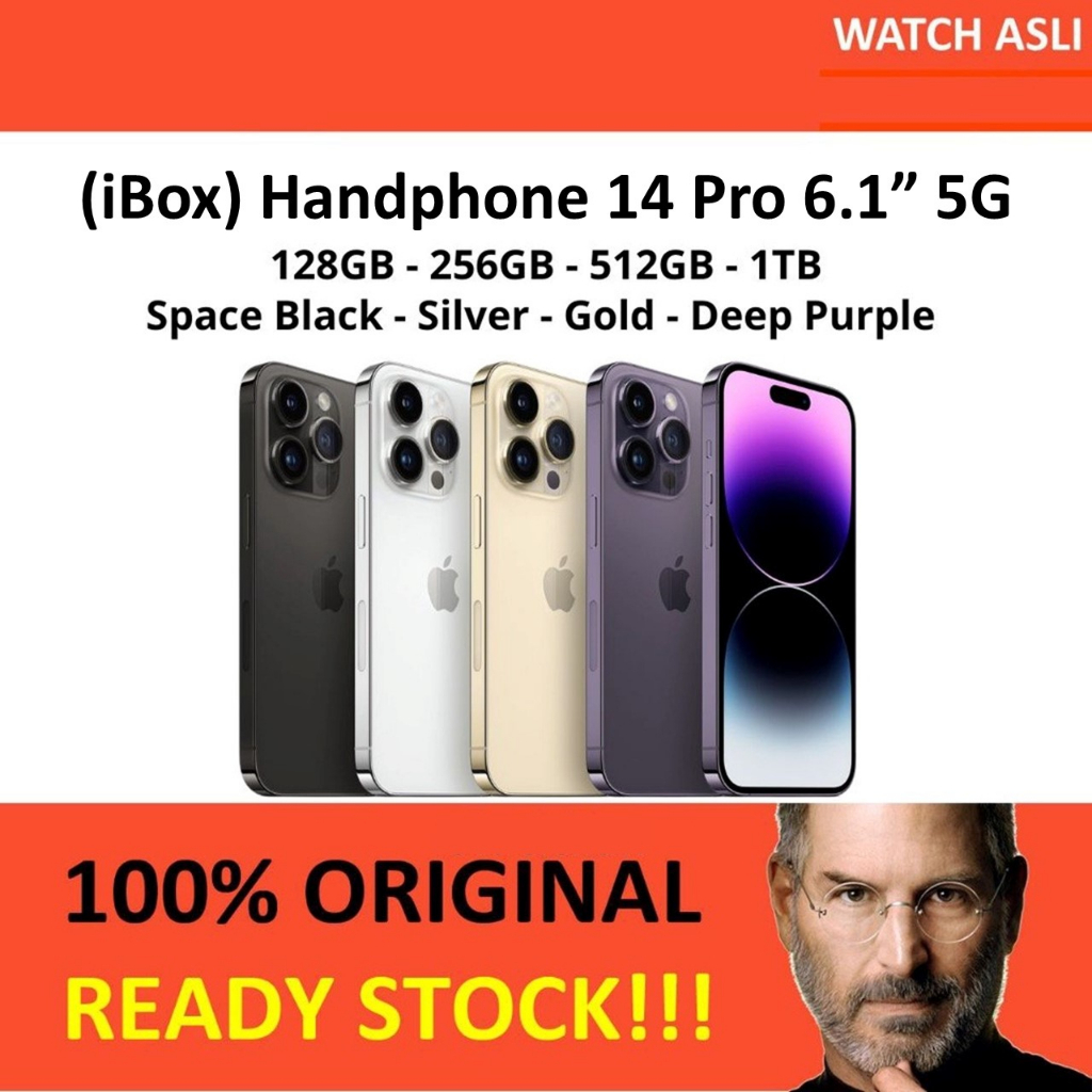 Jual iPhone 14 Pro 128GB 256GB 512GB 1TB Deep Purple Black Gold