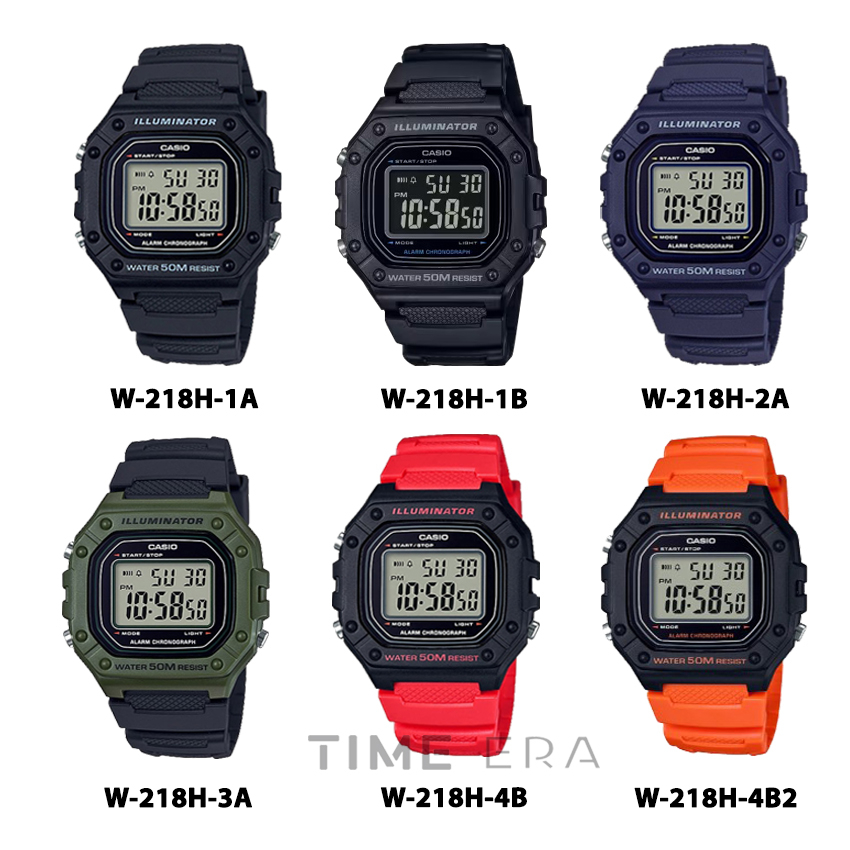 Casio w218 h hot sale