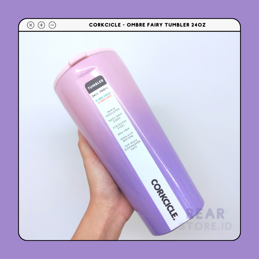 Corkcicle 24 oz Tumbler-Ombre Fairy