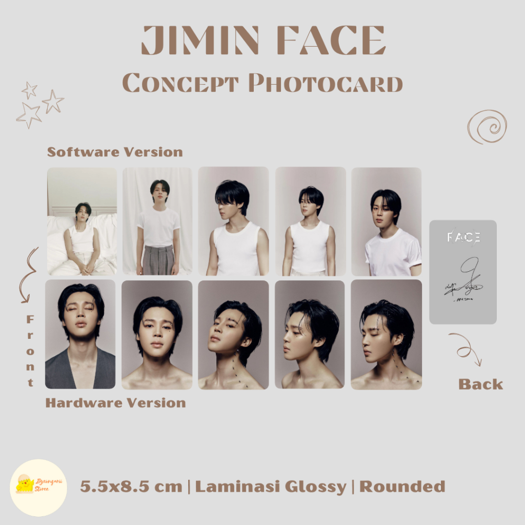 Jual BTS JIMIN FACE CONCEPT PHOTOCARD SET