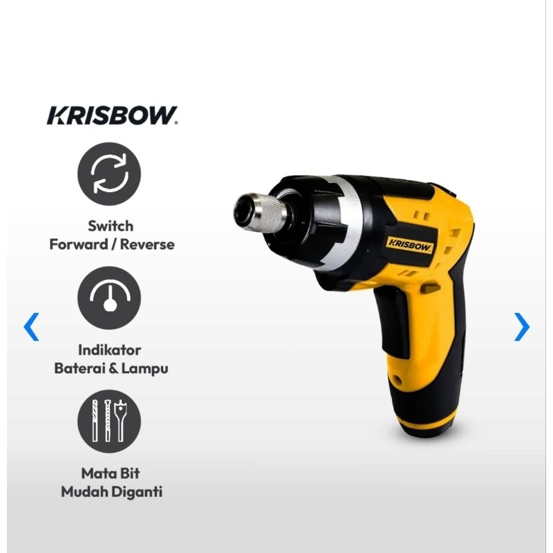 Cordless best sale screwdriver krisbow