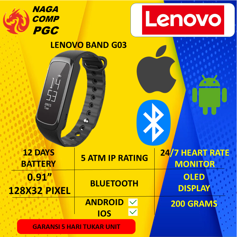 Lenovo smart 2025 band g03