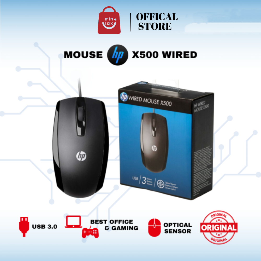 SOURIS USB HP Wired mouse X500