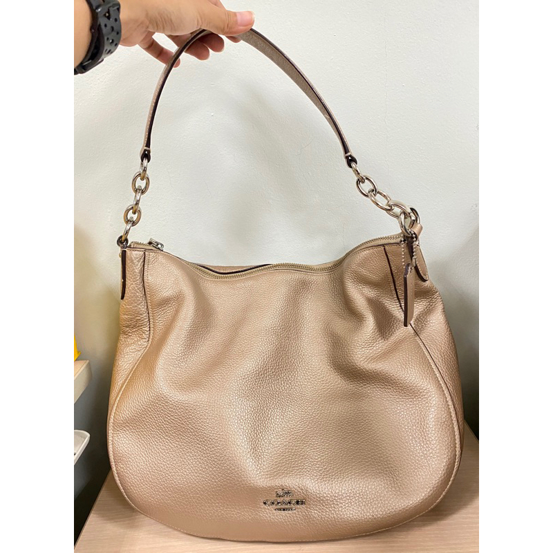 Coach elle hobo online platinum