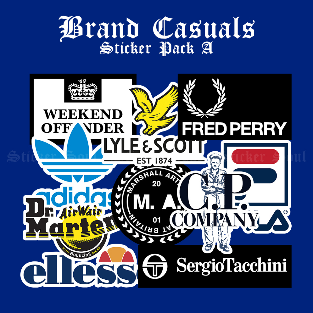 Jual Sticker Brands Casuals 1 Stiker Brand Casual Ultras Hooligan