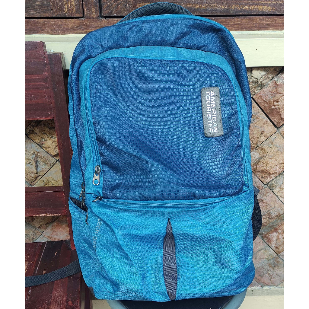 Jual American Tourister 48 cms Teal Laptop Backpack AMT TECH GEAR LAPTOP BP01 TEAL Shopee Indonesia