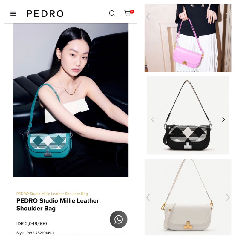 PEDRO Studio Millie Woven Shoulder Bag - Teal