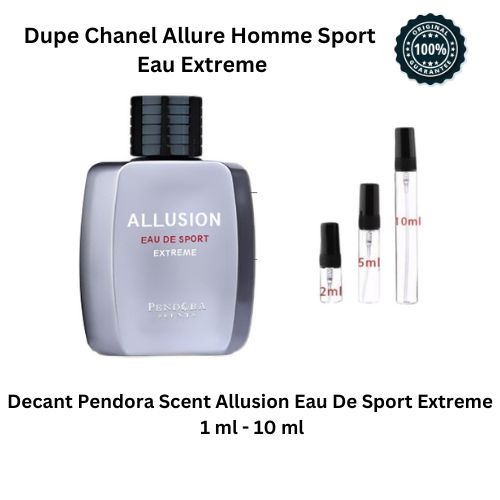 Pendora Scents Allusion Eau De Sport Extreme Dupe Chanel Allure Homme Sport Eau Extreme