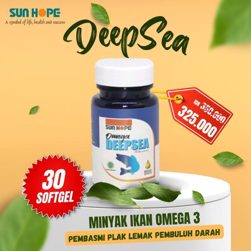 Jual DEEP SEA NUTRISI MINYAK IKAN SALMON SUN HOPE SUNHOPE ORIGINAL