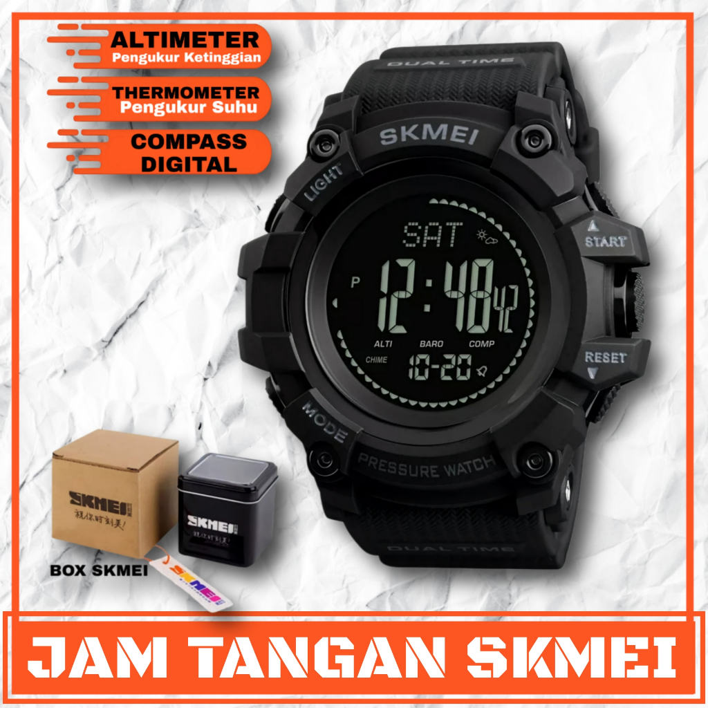 Jam top skmei altimeter