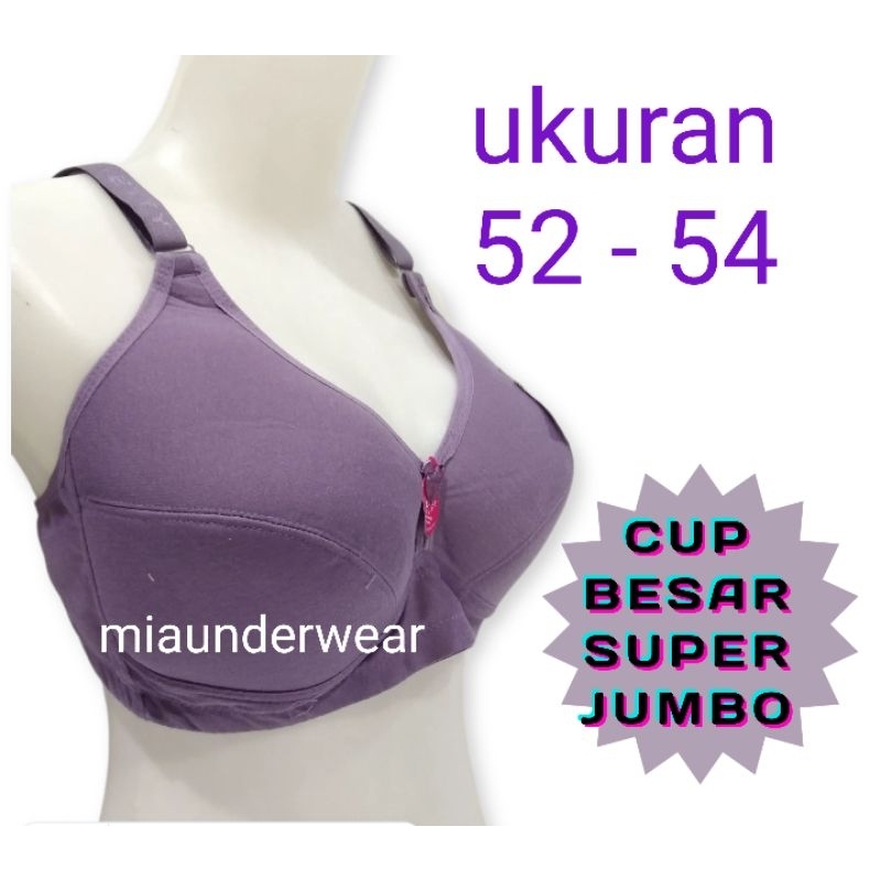 48- 50 - 52 - 54 / BH BRA KATUN SUPER JUMBO / SPORT BRA UKURAN 48 50 52 54