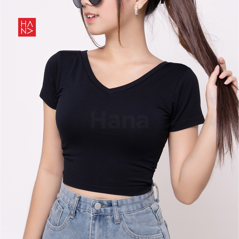 Jual Hana Top / Tops Wanita pakaian wanita korean style - black