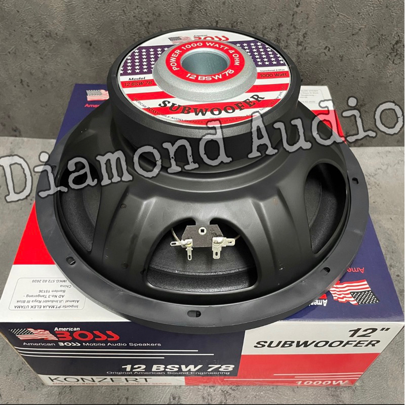 Speaker subwoofer store american boss 12