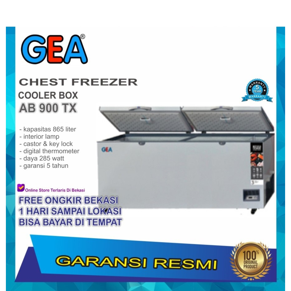 Spesifikasi & Harga Chest Freezer Box GEA AB-900-T-X