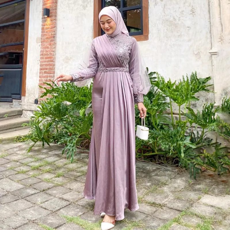 Gaun bridesmaid cheap hijab