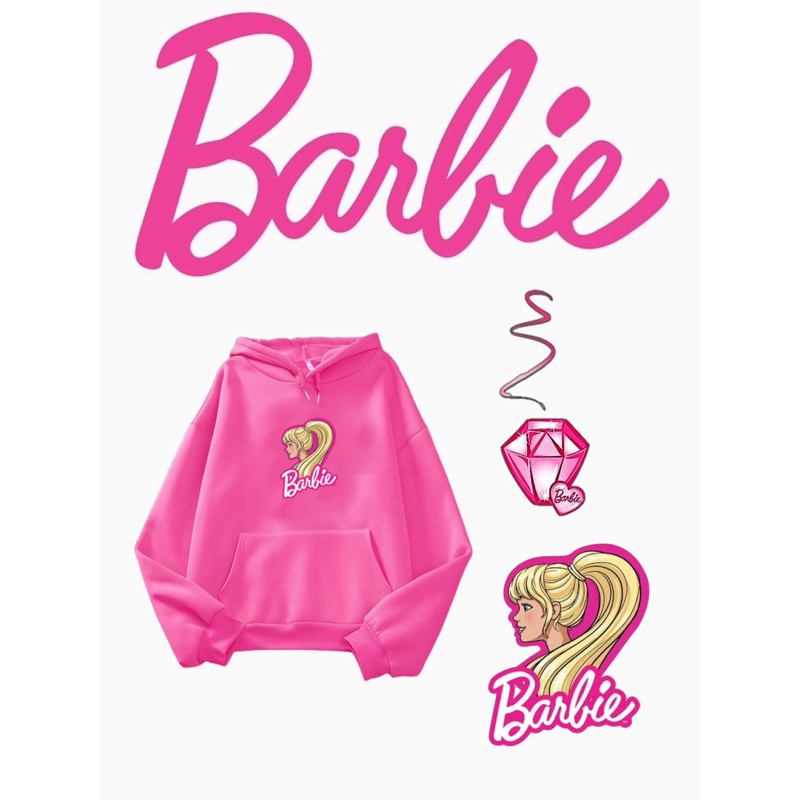 Jual Sweater HOODIE Anak Perempuan BARBIE Baju Fashion Anak