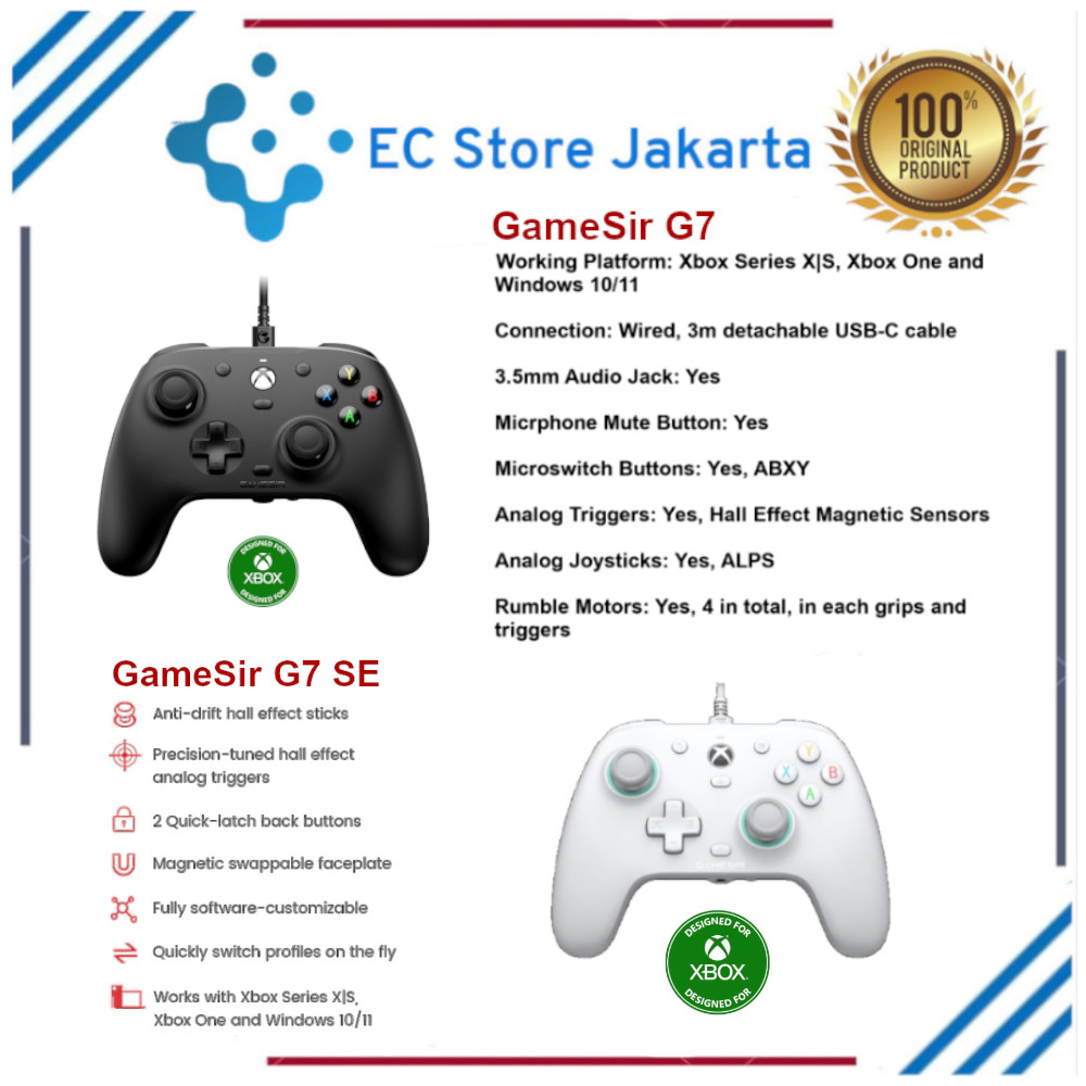 GameSir G7 SE Xbox Gaming Controller Wired Gamepad for Xbox Series X Xbox  Series S Xbox One – Minixpc