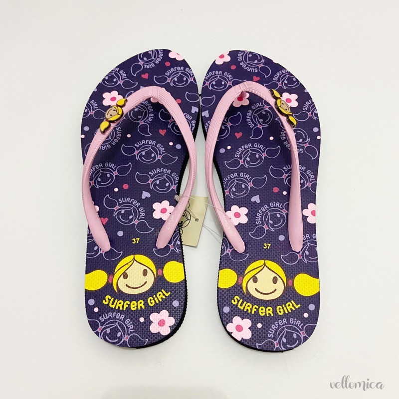 Jual Sandal Surfer Girl SAKURA Purple Pink Shopee Indonesia