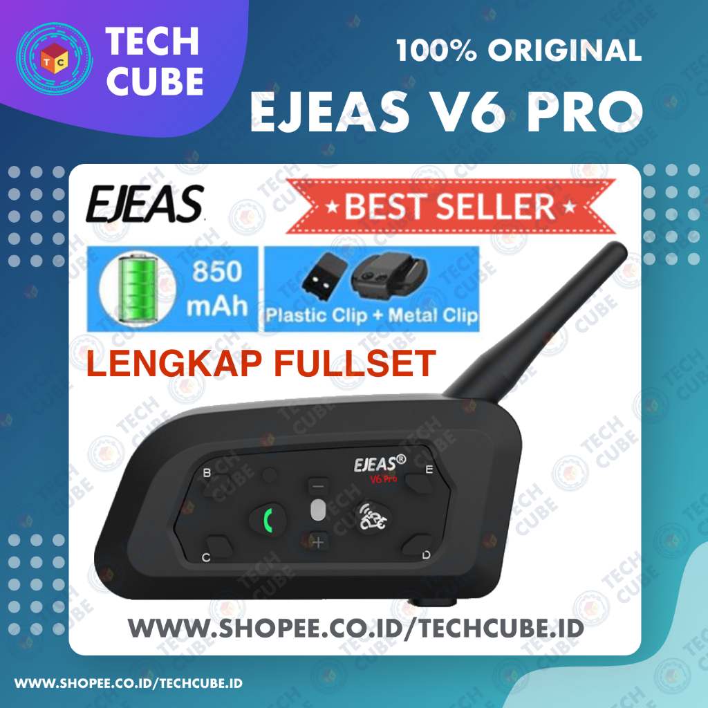 Jual EJEAS V6 Pro Bluetooth Rider Intercom Vnetphone Riders 56 OFF