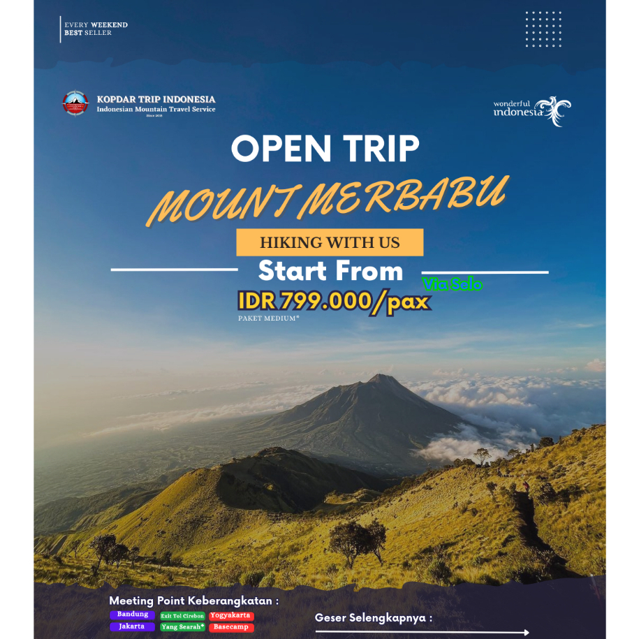 Jual Open Trip Gunung Merbabu Shopee Indonesia