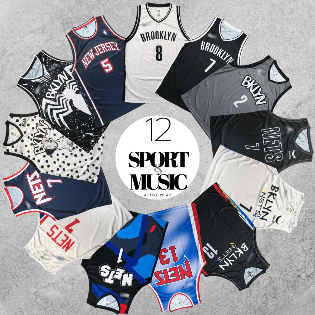 12 SPORT - Jersey Basket NBA Brooklyn Nets Import Replica Printing