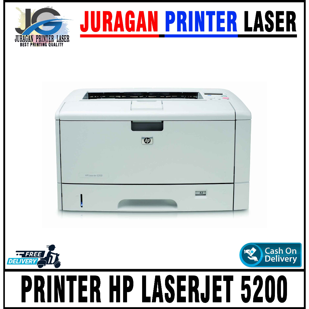 Printer A3 Hp LaserJet 5200 5200N 5200DN 5200DTN 5200L Cocok untuk cetak Kalkir dan Dokumen