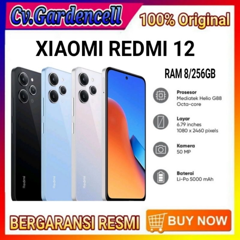 Jual Xiaomi Redmi 12 8/256GB Garansi Resmi