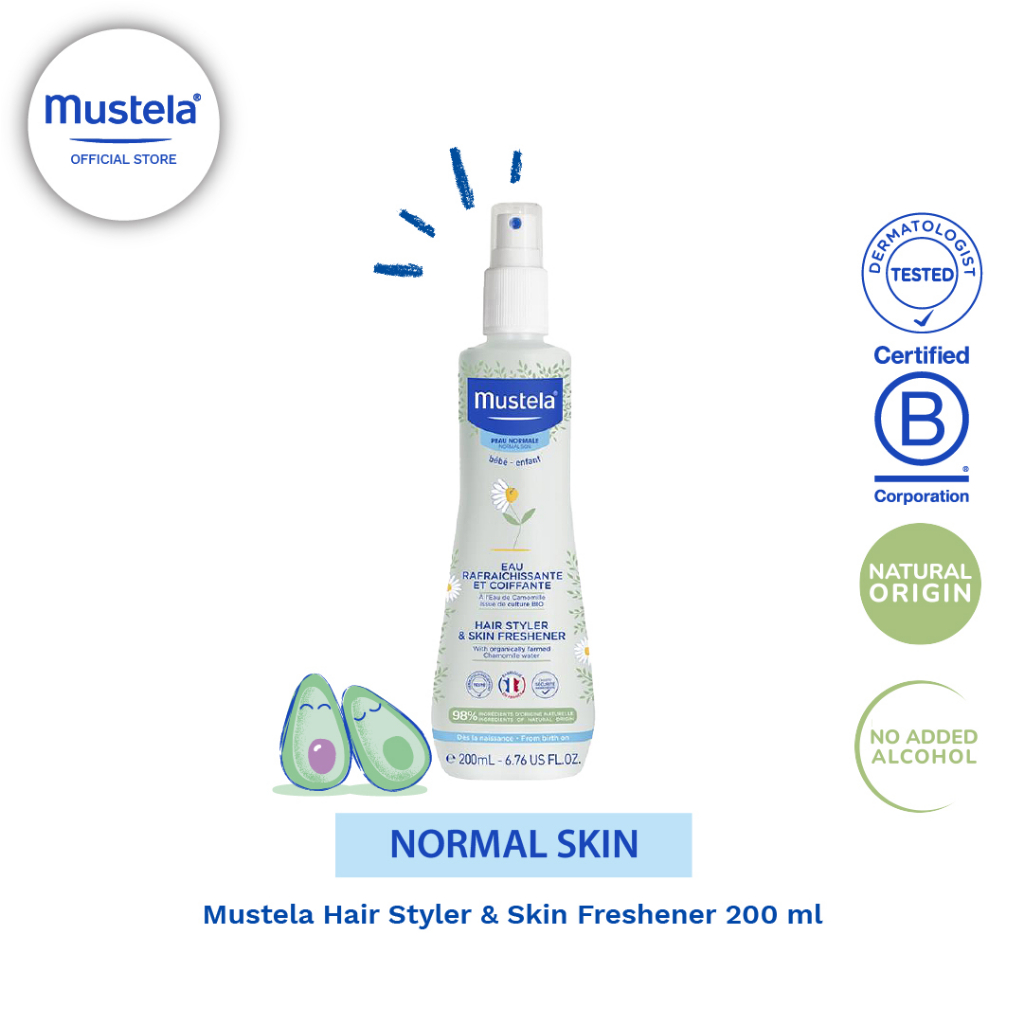 Mustela Hair Styler & Skin Refreshener - With Organically Farmed